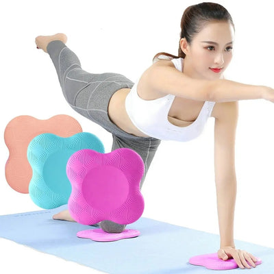 2Pcs 7.9x7.9 Inch Yoga Knee Pad Cushion, Non-slip Yoga Support Pad, Yoga Kneeling Pad, Thick Yoga Mat, Pilates Kneeling Pad for Knees, Wrists, Elbows