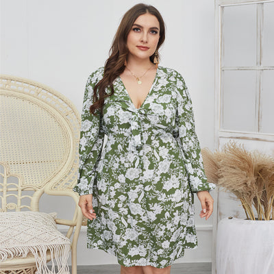 Design Plus Size Fashionable Casual Dress