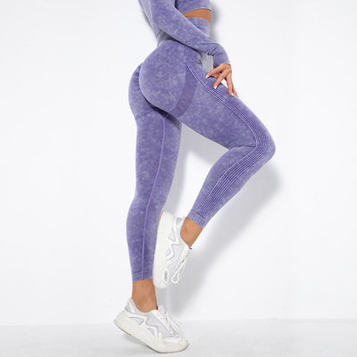 Fashion Sexy Peach Hip Wicking Yoga Pants - Dignitestore Purple / S Leggings