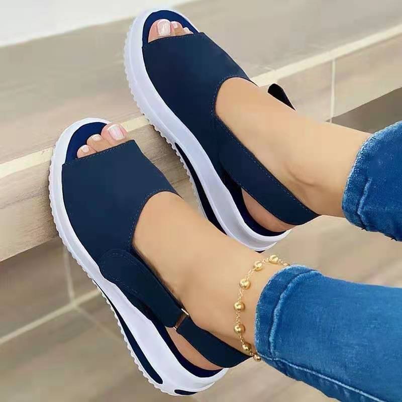 Velcro Casual Summer Women Sandals Fish Mouth Sandals