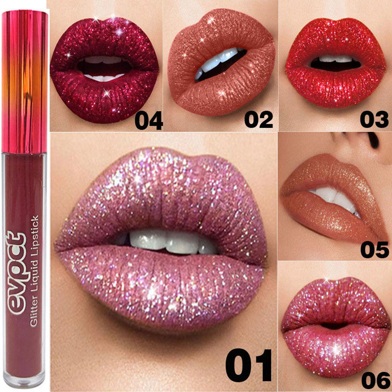 Metallic lip gloss lipstick