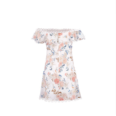 Floral print ruffle dress