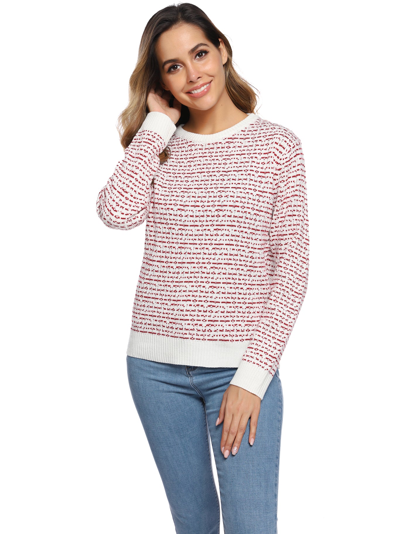 Women jacquard sweater