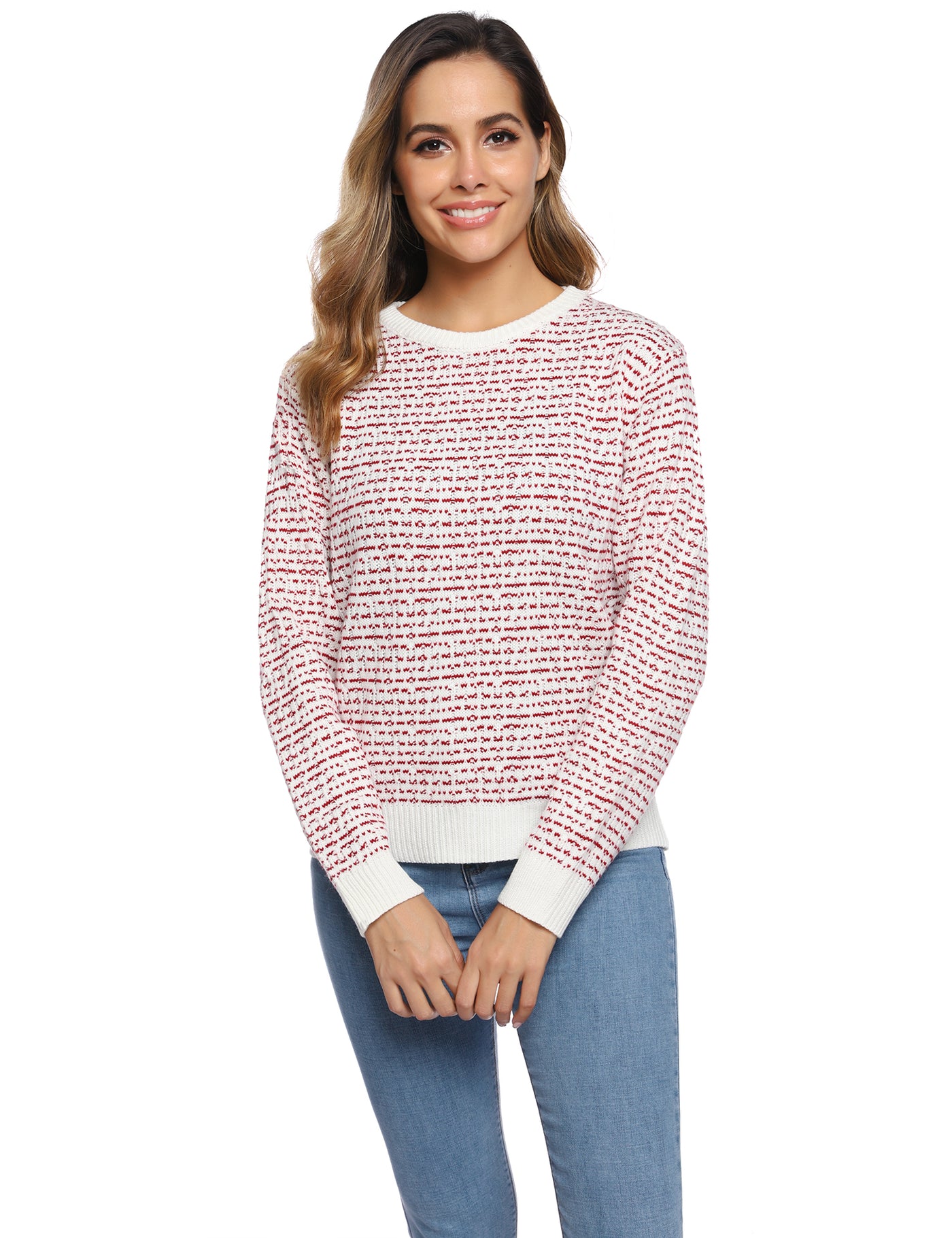 Women jacquard sweater