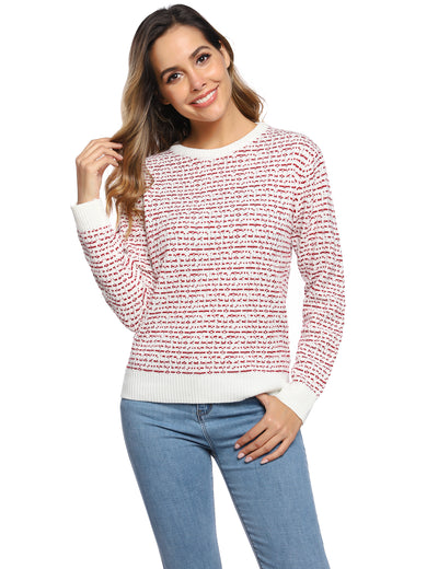 Women jacquard sweater