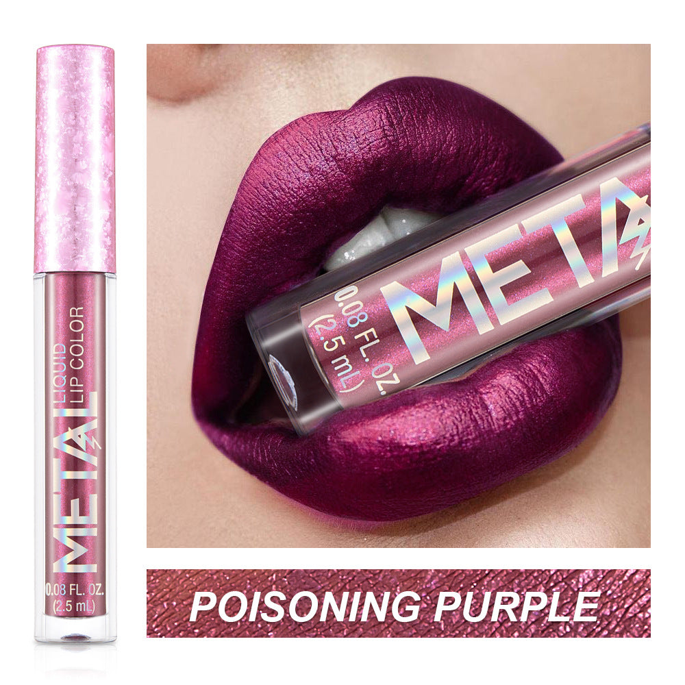 Metallic Liquid Lipstick Lip Gloss Does Not Stick To Cup Lip Glaze