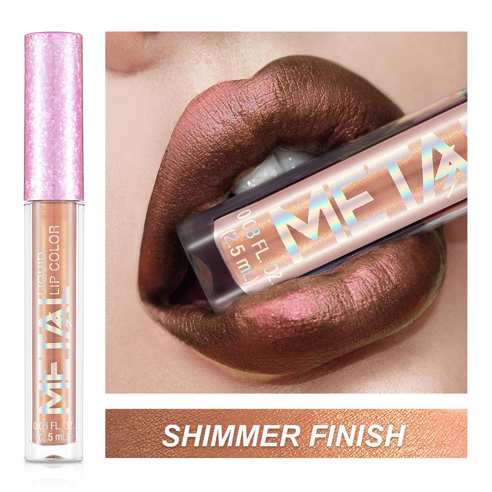 Metallic Liquid Lipstick Lip Gloss Does Not Stick To Cup Lip Glaze