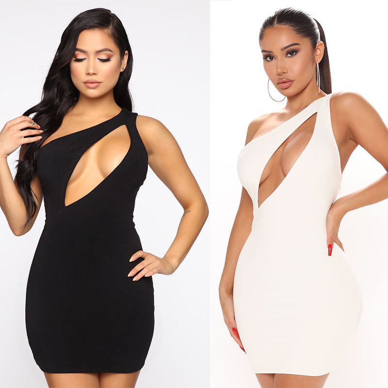 Sexy Women's Slanting Fashion Dress